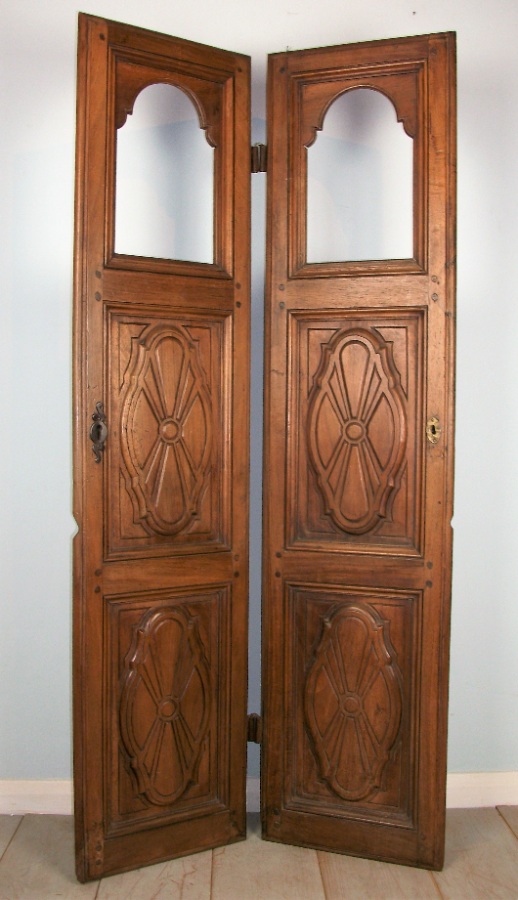 Pair of 18th century Italian panelled doors